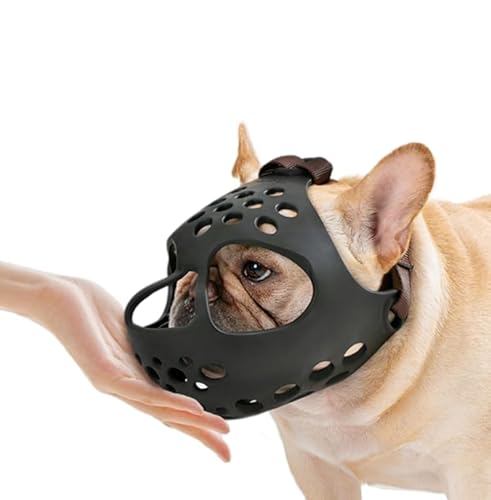 Maulkorb für Hunde, Shih Tzu mit kurzer Schnauze, weich, französische Bulldogge, Korb, Hundemaulkorb, verhindert Kauen, Bellen, Haustiere, Anti-Beiß, Mundabdeckung, verstellbar, atmungsaktiv, für Maulkorb für Hunde, Shih Tzu mit kurzer Schnauze, weich, französische Bulldogge, Korb, Hundemaulkorb, verhindert Kauen, Bellen, Haustiere, Anti-Beiß, Mundabdeckung, verstellbar, atmungsaktiv, für von SIQITECHUK