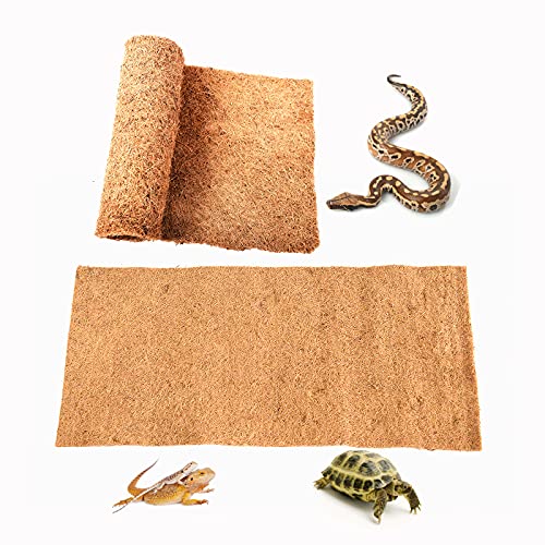 SISIPAI LIFE Reptilienteppich aus Kokosfaser, 91.4 x 45.7 cm, Terrariumeinlage für Schildkröteneinstreu, Schildkrötenteppich, Vorräte für Eidechse, Schlange, Bartagamen, Schildkröte (91.5 x 45.7 cm) von SISIPAI LIFE