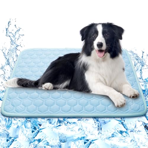 SISROL Upgrade Selbstkühlende Matte für Hunde & Katzen - Waschbares Haustier Kühlkissen, Faltbare Hundekühlmatte Haustier Kühldecke für drinnen oder draußen SISROL Upgrade Selbstkühlende Matte für Hunde & Katzen - Waschbares Haustier Kühlkissen, Faltbare Hundekühlmatte Haustier Kühldecke für drinnen oder draußen von SISROL