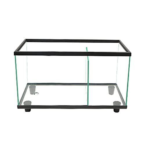 Futterbox für Reptilien Turtle Panzer Schildkröte Wohnzimmer Kleine Fische Polykultur Ökologische Tank Landschaft Goldfisch Glas Haushalt Wasserfreie Fischtank Integriert Reptilienzuchtbox (Size : La von SISWIM