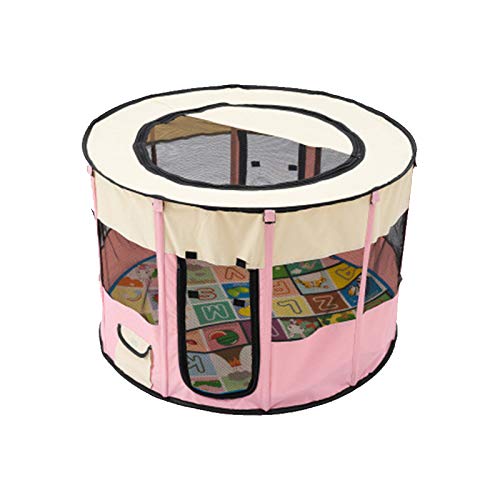 Hundekäfig Neue Indoor for große Hunde Haustierhaus mit Tasche Atmungsaktiv Tragbarer Hund Zelt Faltbare Perspektive Outdoor Katze Hunde Pflege Spielstreifen Zwinger (Color : Roze, Size : 72x72x40cm Hundekäfig Neue Indoor for große Hunde Haustierhaus mit Tasche Atmungsaktiv Tragbarer Hund Zelt Faltbare Perspektive Outdoor Katze Hunde Pflege Spielstreifen Zwinger (Color : Roze, Size : 72x72x40cm von SISWIM
