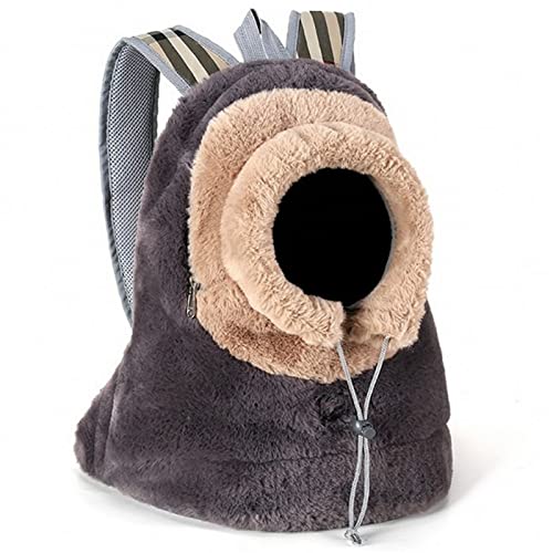 Katzentragetasche, flauschige Welpen- und Katzen-Rückentasche, atmungsaktiv und tragbar, Outdoor-Rucksack, Haustier-Tragetasche (Farbe: Show) von SISWIM