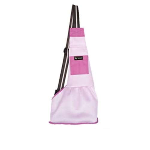 Katzentragetasche, modische Katzentasche, eine Schulter diagonal, Katzen- und Hundezubehör, Haustierprodukte Haustierträger (Farbe: Netz-Rosa, Größe: S) von SISWIM