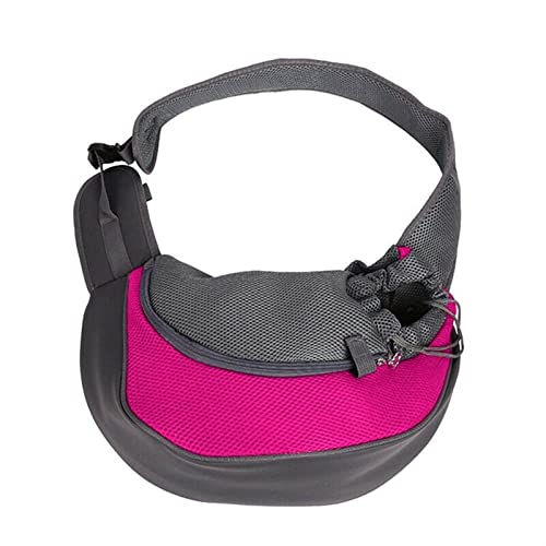 Katzentragetasche für Katzen und Hunde, Reisetasche, Tragetasche für kleine Hunde und Hunde (Farbe: Rosa, Größe: S (lang 31 cm) von SISWIM