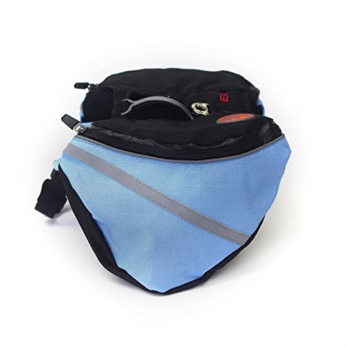 Katzentragetasche für große Hunde, Outdoor-Training und Spiel-Hunderucksack, Haustier-Tragetasche (Farbe: Blau, Größe: XS) von SISWIM