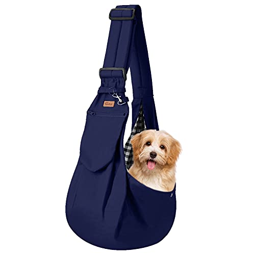 SISWIM Katzentragetasche, Haustier-Hundetasche, Transport-Tragetasche, Katzen-Tragetasche, verstellbarer Sling-Rucksack, Haustier-Tragetasche (Farbe: verstellbar, blau) von SISWIM