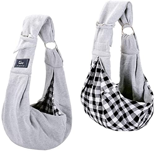 SISWIM Katzentragetasche, Umhängetasche, Haustierbedarf, verstellbare Hundetasche, kleine Hundetasche für Outdoor-Reisen, Haustier-Tragetasche (Farbe: Grau 1) von SISWIM