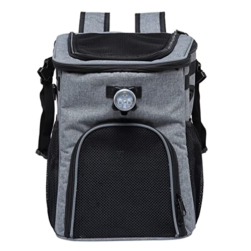 SISWIM Katzentragetasche, faltbarer Reise-Fahrradsitz, Haustier-Fahrrad-Rucksack für Kleintiere (Farbe: Grau) von SISWIM