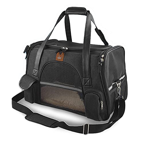 SISWIM Katzentragetasche Haustierhandtaschen, tragbare Rucksäcke, Reiseautositze Haustiertragetasche (Farbe: Hellgrau) von SISWIM