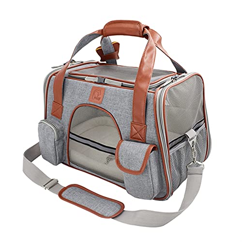 SISWIM Katzentragetasche Haustierhandtaschen, tragbare Rucksäcke, Reiseautositze Haustiertragetasche (Farbe: Schwarz) von SISWIM