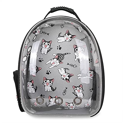 SISWIM Katzentragetasche Katzen- und Hunderucksack, transparenter Gurt mit Fenster, modischer Astronauten-Transport- und Haustierbedarf, Reisetasche für Haustiere (Farbe: 2) von SISWIM