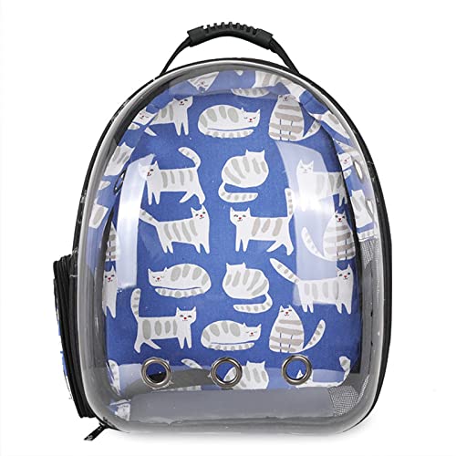 SISWIM Katzentragetasche Katzen- und Hunderucksack, transparenter Gurt mit Fenster, modischer Astronauten-Transport- und Haustierbedarf, Reisetasche für Haustiere (Farbe: 3) von SISWIM