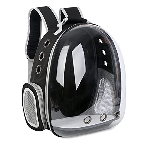 SISWIM Katzentragetasche Katzentasche, atmungsaktiver tragbarer Haustier-Rucksack, Outdoor-Reiserucksack, Haustiertragetasche (Farbe: Grau) von SISWIM