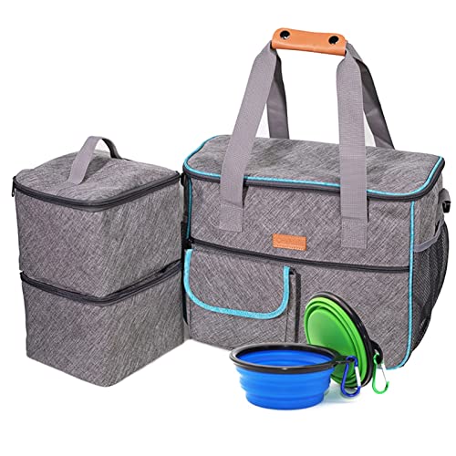 SISWIM Katzentragetasche für Hunde, Reisetaschen, Handtaschen, Aufbewahrungstaschen, multifunktionale Taschen, Tierfutterbehälter, Haustiertragetasche (Farbe: Blau) von SISWIM