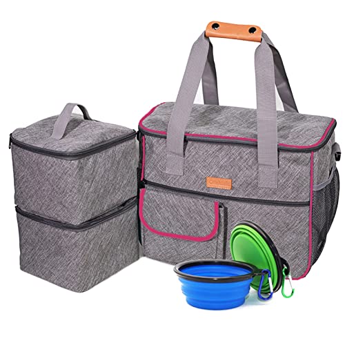 SISWIM Katzentragetasche für Hunde, Reisetaschen, Handtaschen, Aufbewahrungstaschen, multifunktionale Taschen, Tierfutterbehälter, Haustiertragetasche (Farbe: Rosa) von SISWIM