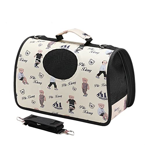 Tragbare Katzentasche, Transportrucksack, kann 0,5–6 kg kleine Hunde tragen (Farbe: Stil 2, Größe: M) von SISWIM