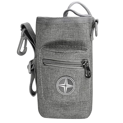 Tragetasche für Katzen, tragbare Hundetrainingstasche, Bauchtasche, Snack-Futtertasche, für Haustiere, Outdoor-Spielen, Sport, Haustier-Tragetasche (Farbe: Dunkelgrau) von SISWIM