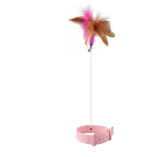 Interaktiver Katzen-Teaser-Stick mit Feder und Glöckchen, lustiger Zauberstab for Kätzchen, Spiel- und Halsbandtrainingszubehör Katzenspielzeug(PK) von SITBXO