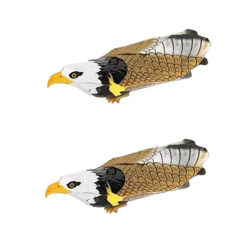 SITBXO Elektrisches hängendes Katzenspielzeug, simulierter Vogel und Adler, interaktiver Spielstab Katzenspielzeug(Eagle-2PCS) von SITBXO