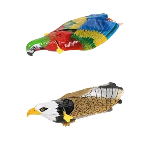 SITBXO Elektrisches hängendes Katzenspielzeug, simulierter Vogel und Adler, interaktiver Spielstab Katzenspielzeug(Parrot Eagle) von SITBXO
