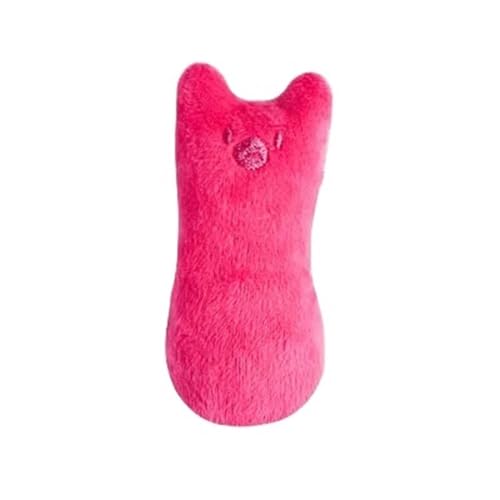 SITBXO Katzenzähne knirschen Katzenminze Spielzeug Interaktive Plüsch Kauen Stimm Klaue Biss Spielzeug Katzenspielzeug(Pink) von SITBXO