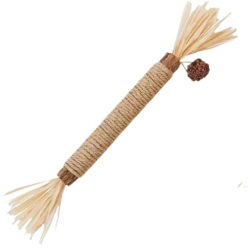 SITBXO Kaustick for Katzen mit Haarballenkontrolle und Zahnreinigung for die Verdauungsgesundheit von Kätzchen Katzenspielzeug(2 pcs) von SITBXO