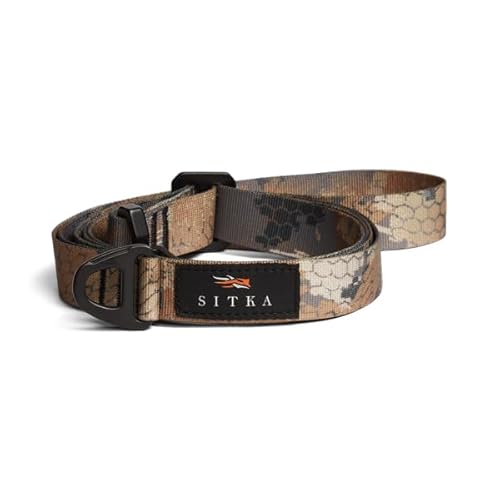 Sitka Hundeleine: Robuste, verstellbare Hundeleine mit Flugzeug-Aluminium-Hardware, Drehtor und Cross-Body-D-Ring-Trage, Holz Sitka Hundeleine: Robuste, verstellbare Hundeleine mit Flugzeug-Aluminium-Hardware, Drehtor und Cross-Body-D-Ring-Trage, Holz von SITKA