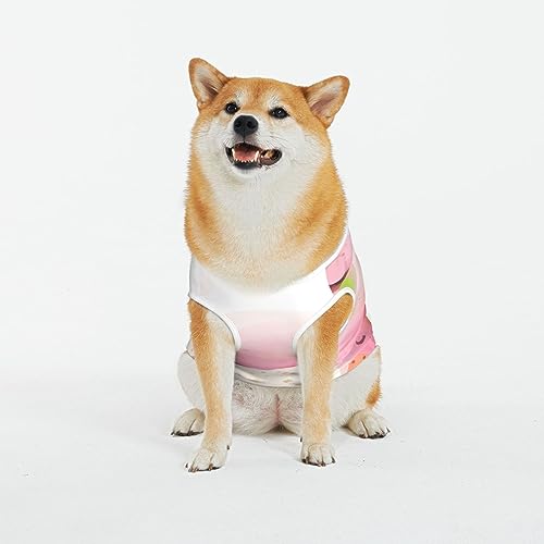 Siulas Klassische Hunde-Angstjacke, bequeme Haustierbekleidung für Katzen und Hunde, rosa Papierschneide-Kittel für kleine, mittelgroße und große Hunde von SIULAS