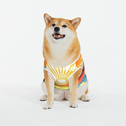 Siulas Klassische Hunde-Anxiety-Jacke, bequeme Haustierbekleidung für Katzen und Hunde, heller Sonnenaufgang Mantel für kleine, mittelgroße und große Hunde Siulas Klassische Hunde-Anxiety-Jacke, bequeme Haustierbekleidung für Katzen und Hunde, heller Sonnenaufgang Mantel für kleine, mittelgroße und große Hunde von SIULAS