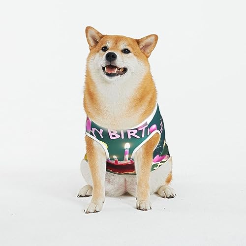 Siulas Klassische Hundeangstjacke, bequeme Haustierbekleidung für Katzen und Hunde, Happy Birthday, schöner Mantel für kleine, mittelgroße und große Hunde Siulas Klassische Hundeangstjacke, bequeme Haustierbekleidung für Katzen und Hunde, Happy Birthday, schöner Mantel für kleine, mittelgroße und große Hunde von SIULAS
