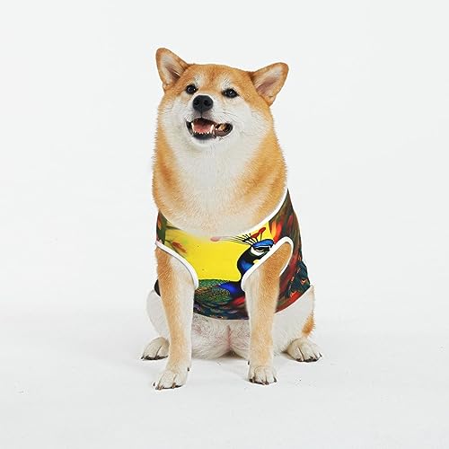 Siulas Klassische Hundeangstjacke, bequeme Haustierbekleidung für Katzen und Hunde, Pfauenblumen-Mantel für kleine, mittelgroße und große Hunde Siulas Klassische Hundeangstjacke, bequeme Haustierbekleidung für Katzen und Hunde, Pfauenblumen-Mantel für kleine, mittelgroße und große Hunde von SIULAS