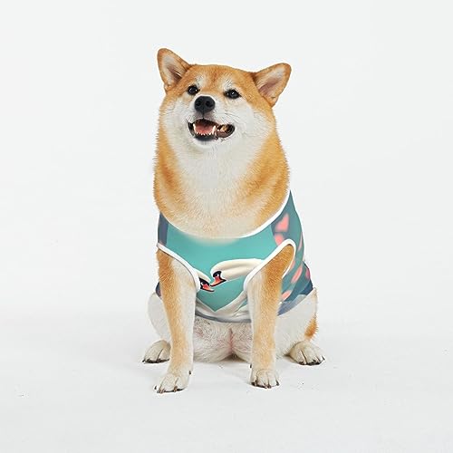 Siulas Klassische Hundeangstjacke, bequeme Haustierbekleidung für Katzen und Hunde, der Schwan in Love Mantel für kleine, mittelgroße und große Hunde Siulas Klassische Hundeangstjacke, bequeme Haustierbekleidung für Katzen und Hunde, der Schwan in Love Mantel für kleine, mittelgroße und große Hunde von SIULAS