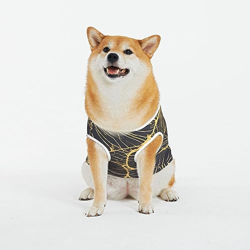 Siulas Klassische Hundeangstjacke, bequeme Haustierbekleidung für Katzen und Hunde, goldenes Blattmantel für kleine, mittelgroße und große Hunde Siulas Klassische Hundeangstjacke, bequeme Haustierbekleidung für Katzen und Hunde, goldenes Blattmantel für kleine, mittelgroße und große Hunde von SIULAS
