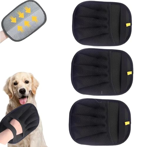 SIUVEY Haustierhaar-Entferner Handschuh,GlüHwein Haarentfernungshandschuh,Haarentfernungshandschuh FüR Haustiere,Tierhaar TschüSs,Fell Magnet Handschuh,Pet Hair Remover Glove von SIUVEY