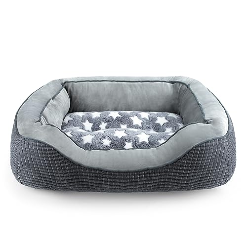 SIWA MARY Hundebetten für große Hunde, waschbares Hundesofa Bett mit breiten Seiten, Pentagramm-Muster-Design, langlebiges Haustier-Kuschelbett, wärmendes weiches orthopädisches Hundebett zum Schlafen von SIWA MARY