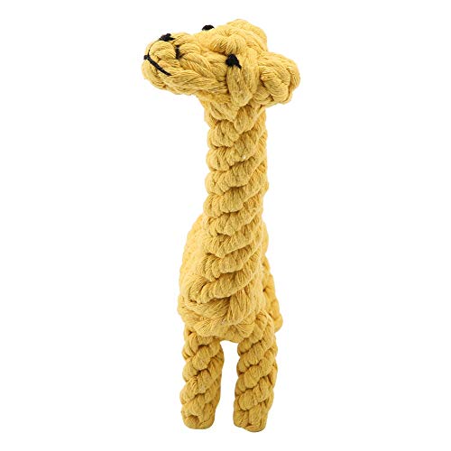 Niedliches Kauspielzeug für Hunde, Giraffen-Design, Baumwollseil, Bissfest, Geschenke für die Zahnreinigung von Haustieren, Anwendbare Szene von SIXRUN