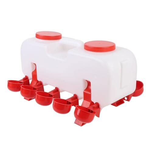 SIXRUN Automatischer Hühnertränker, Große Kapazität Hühnertränke mit Filtersystem, Automatischer Wasserspender für Hühner Selbstfüllender Hühnertränker SIXRUN Automatischer Hühnertränker, Große Kapazität Hühnertränke mit Filtersystem, Automatischer Wasserspender für Hühner Selbstfüllender Hühnertränker von SIXRUN