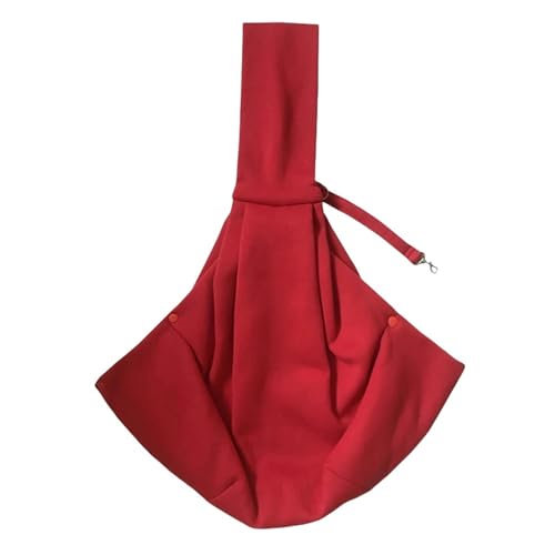 Haustier-Rucksack Bequeme Haustier Messenger Tasche Passend Für Outdoor Reisen 4-8kg-Rot von SJFYB