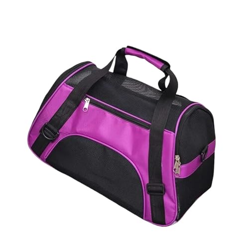 Haustier-Rucksack Haustier Tragbare Reisetasche-Lila-43x21x30cm von SJFYB