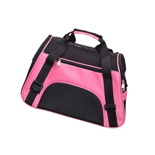 Haustier-Rucksack Haustier Tragbare Reisetasche-Rosa-48x26x31cm von SJFYB