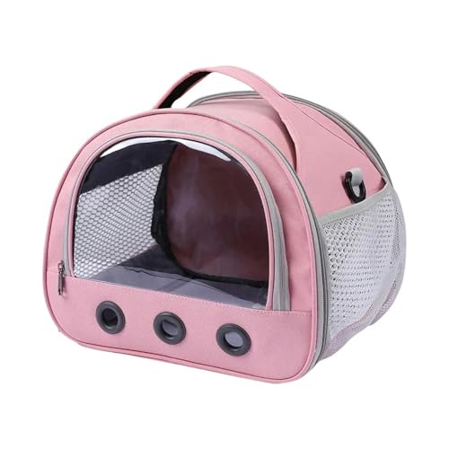 Haustier-Rucksack Praktischer Haustierreise -Rucksack-Rosa-S （23x20x19cm） von SJFYB