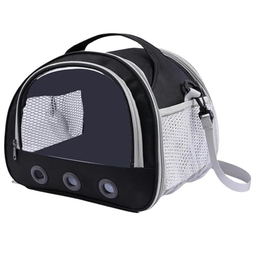 Haustier-Rucksack Praktischer Haustierreise -Rucksack-Schwarz-S （23x20x19cm） von SJFYB