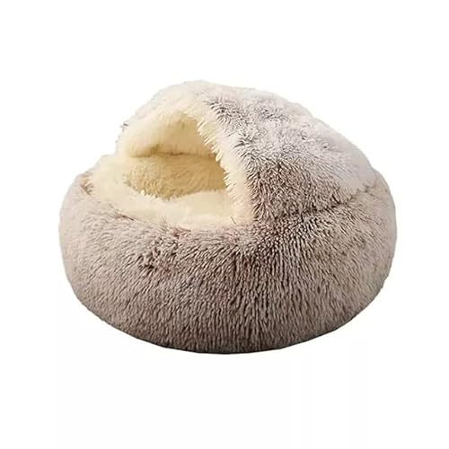 Flauschiges wärmendes Katzenhöhlenbett, beruhigendes Hundebett, halbgeschlossenes Haus, Anti-Angst, Donut-Hundekuschelbett, maschinenwaschbar, rundes Haustierbett, ausgiebig gelernt Flauschiges wärmendes Katzenhöhlenbett, beruhigendes Hundebett, halbgeschlossenes Haus, Anti-Angst, Donut-Hundekuschelbett, maschinenwaschbar, rundes Haustierbett, ausgiebig gelernt von SJHDHDA
