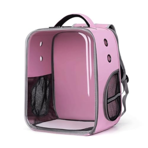 Haustier-Rucksackträger for Katzen und Welpen, transparente Raumkapsel-Haustiertrage, Komfort for Reisen, Wandern und Outdoor(Rose) von SJHDUNBW EUR