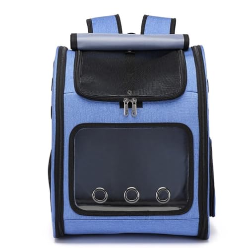 Haustier-Rucksackträger for kleine Hunde und Katzen, atmungsaktives Netz, tragbare Reisetasche for Haustiere for Spazierengehen und for den Außenbereich(A-Blue) von SJHDUNBW EUR