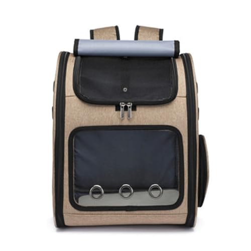 Haustier-Rucksackträger for kleine Hunde und Katzen, atmungsaktives Netz, tragbare Reisetasche for Haustiere for Spazierengehen und for den Außenbereich(B-Brown) von SJHDUNBW EUR
