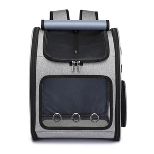 Haustier-Rucksackträger for kleine Hunde und Katzen, atmungsaktives Netz, tragbare Reisetasche for Haustiere for Spazierengehen und for den Außenbereich(C-Gray) von SJHDUNBW EUR