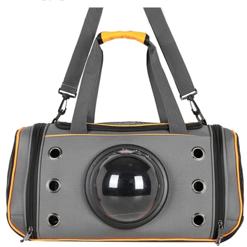 Haustier-Rucksackträger for kleine Katzen und Hunde, tragbare Reisetasche for Haustiere mit atmungsaktivem Netz, leichte Verwendung im Freien(B,44 * 24 * 27cm) von SJHDUNBW EUR