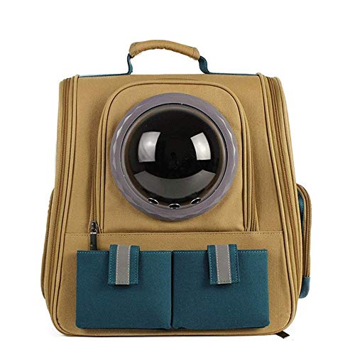 Haustier-Tragerucksack for Katzen und Welpen, tragbare, atmungsaktive Reisetasche for Haustiere for Wandern, Spazierengehen und for den Einsatz im Freien(Geel) von SJHDUNBW EUR