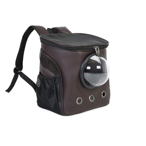Haustier-Tragerucksack for kleine Hunde und Katzen, Reise-Haustiertasche for kleine und mittelgroße Katzen, Hunde und Welpen bis zu 9 kg, tragbar und freihändig(Bruin) von SJHDUNBW EUR